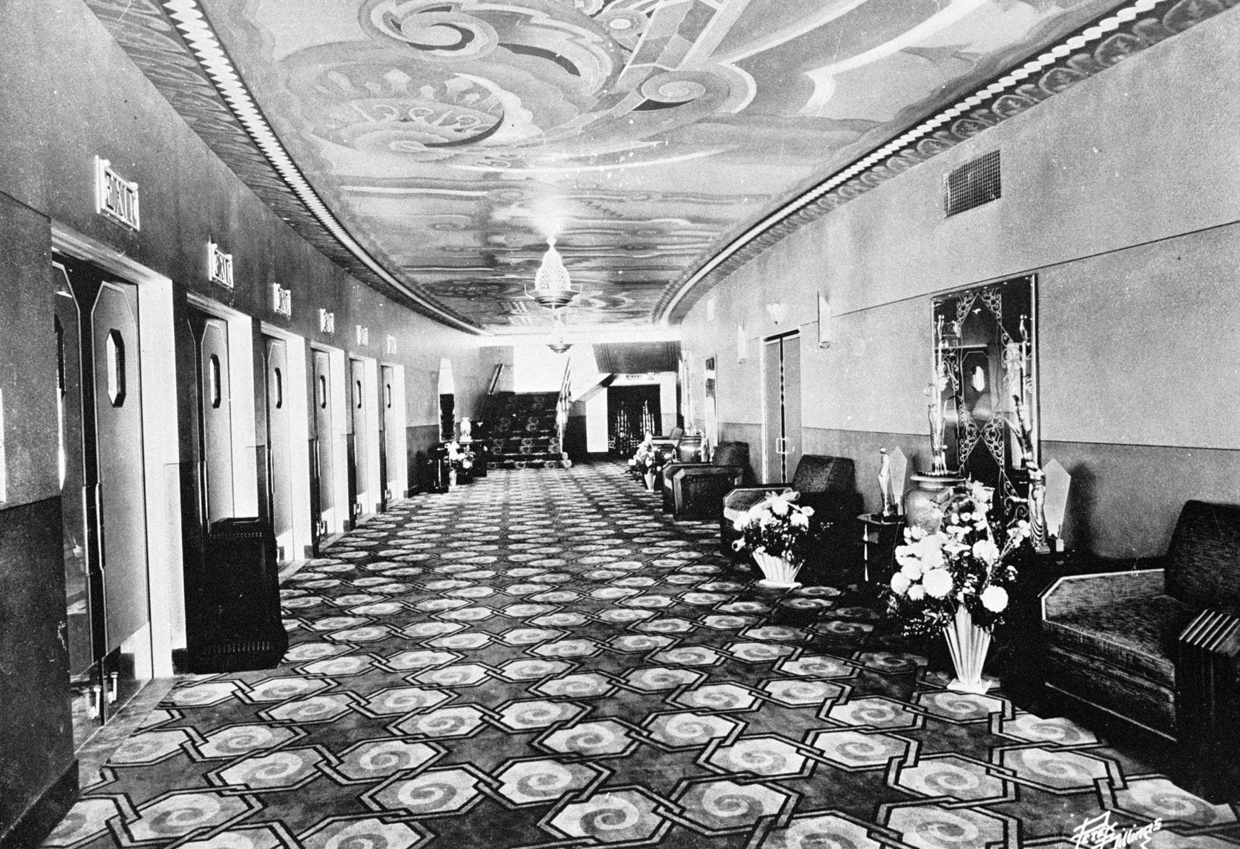 Fox Theater entryway, circa 1930s